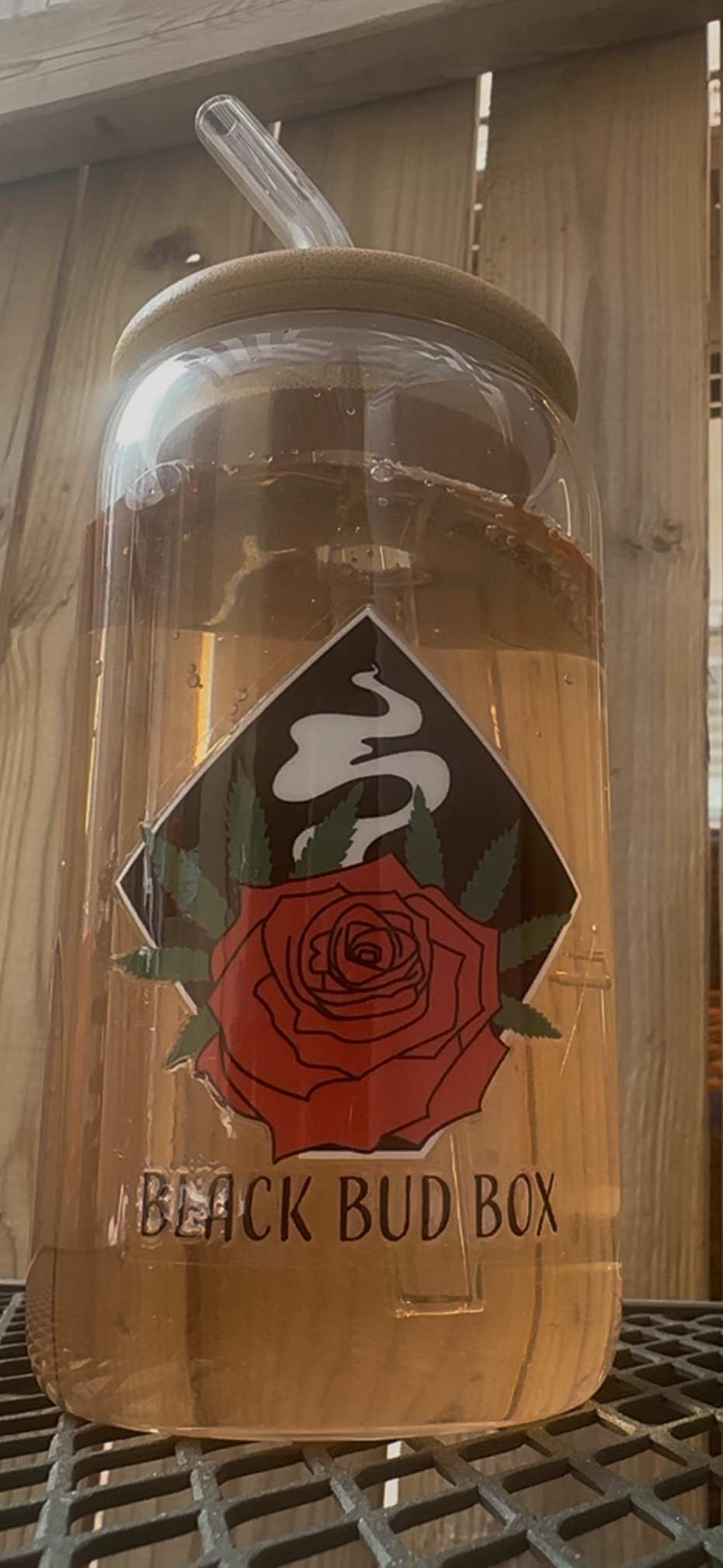 BBB Reusable Glass Cup + Straw Set