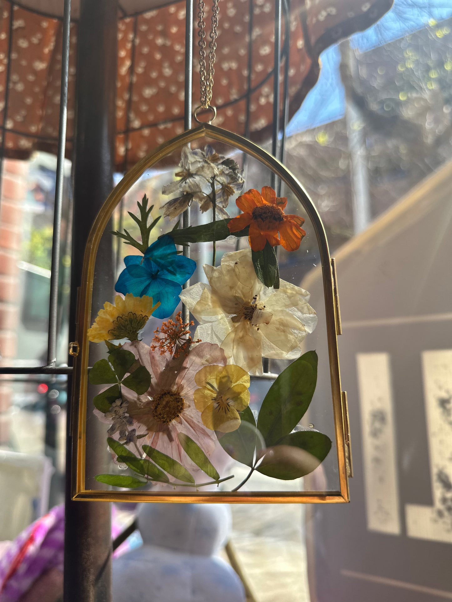 Florals in a Cathedral Frame