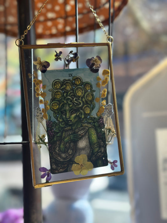 9 of Pentacles - The Myths and Legends Tarot Deck