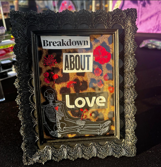 Breakdown About Love - Mixed Media Collage