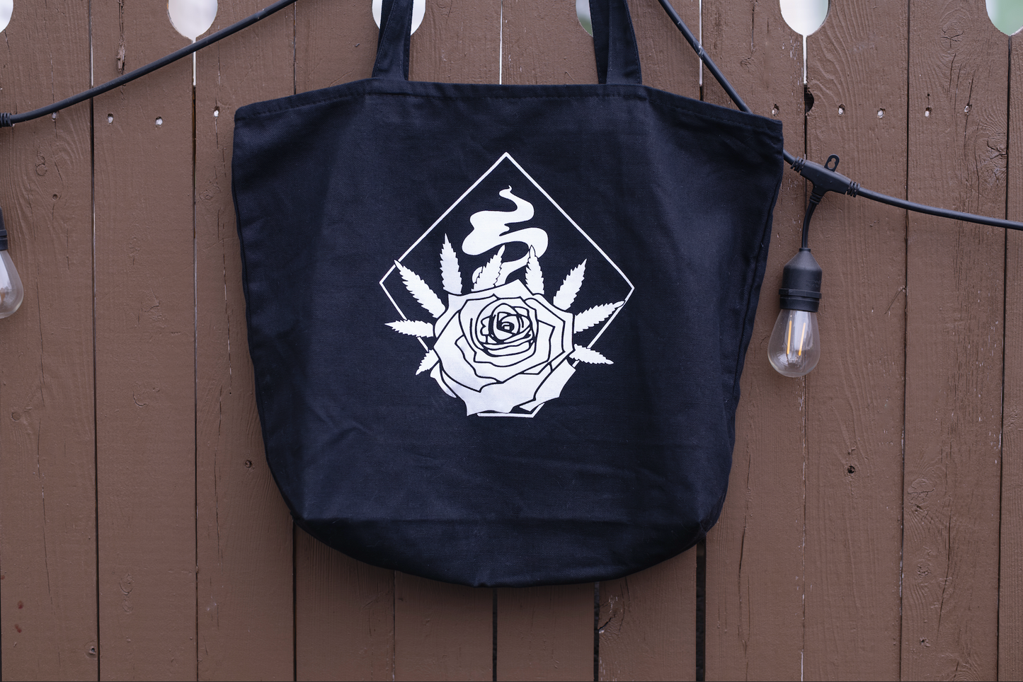 Black Bud Box Tote Bag