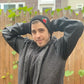 Black Bud Box Beanie
